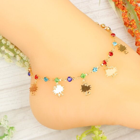 "Handmade Anklet – Elegant & Delicate Jewelry for Women | UNVRC1304 - Picture 7 of 10